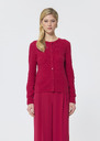 Gerty vest red merino wool Garnet TARA JARMON US