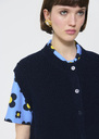 Gibson Vest midnight blue soft wool Night TARA JARMON US