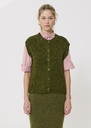 Gibson Vest soft green wool Cactus TARA JARMON US