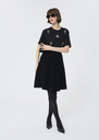 Jello Skirt black bouclé knit Black TARA JARMON US