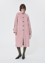 Mahe Coat pale pink double-sided wool Blush TARA JARMON US