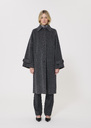 Mahe Coat double-sided grey wool Grey TARA JARMON US