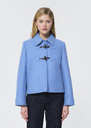 Manoel Coat sky blue woolen cloth Horizon TARA JARMON US