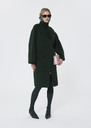 Mocca Coat double-sided wool green Vert anglais TARA JARMON US