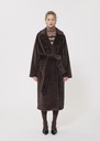 Michelle Coat brown faux fur Chocolate TARA JARMON US