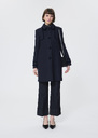 Mado Coat midnight blue woolen cloth Night TARA JARMON US