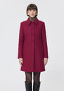 Madeline coat red woolen cloth Garnet TARA JARMON US