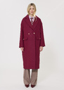 Milo Coat red wool cloth Garnet TARA JARMON US