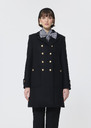 Manon Coat black woolen cloth Black TARA JARMON US