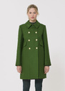 Marceau coat green woolen cloth Cactus TARA JARMON US