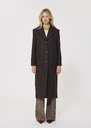 Matthew Coat brown woolen cloth Chocolate TARA JARMON US