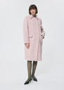 Marguerite Coat pink in bouclé wool Pink TARA JARMON US