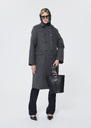 Marguerite Coat grey woolen cloth Grey TARA JARMON US