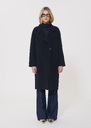 Mafalda Coat midnight blue double-faced wool Night TARA JARMON US