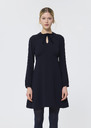 Roxanne Dress midnight blue crepe Night TARA JARMON US