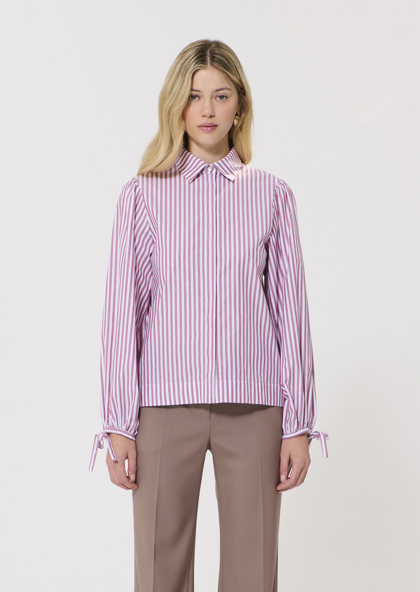 Calyette Shirt pink striped poplin Rosewood TARA JARMON US