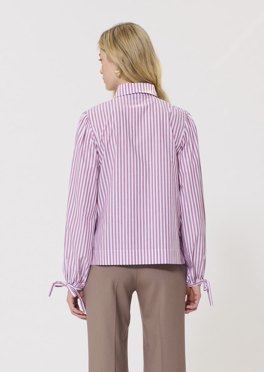 Calyette Shirt pink striped poplin Rosewood TARA JARMON US
