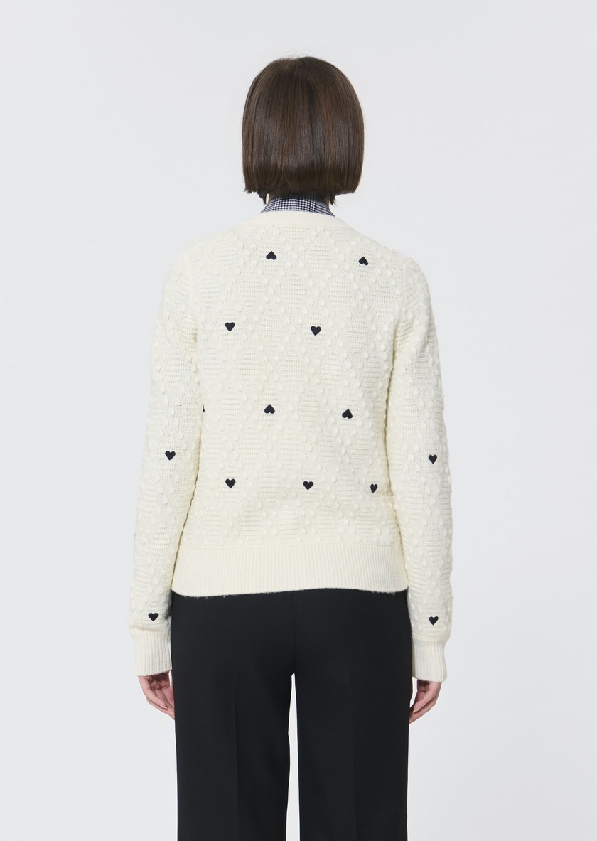 Guy Vest ecru wool with a cashmere feel Off-white TARA JARMON US