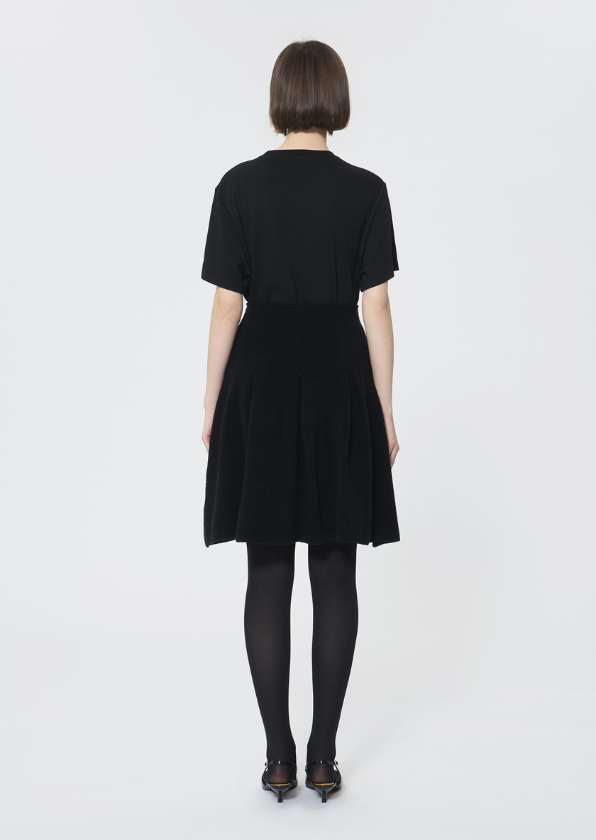 Jello Skirt black bouclé knit Black TARA JARMON US