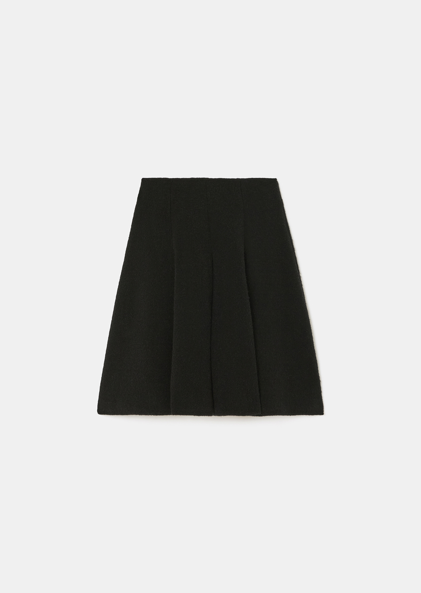 Jello Skirt black bouclé knit Black TARA JARMON US