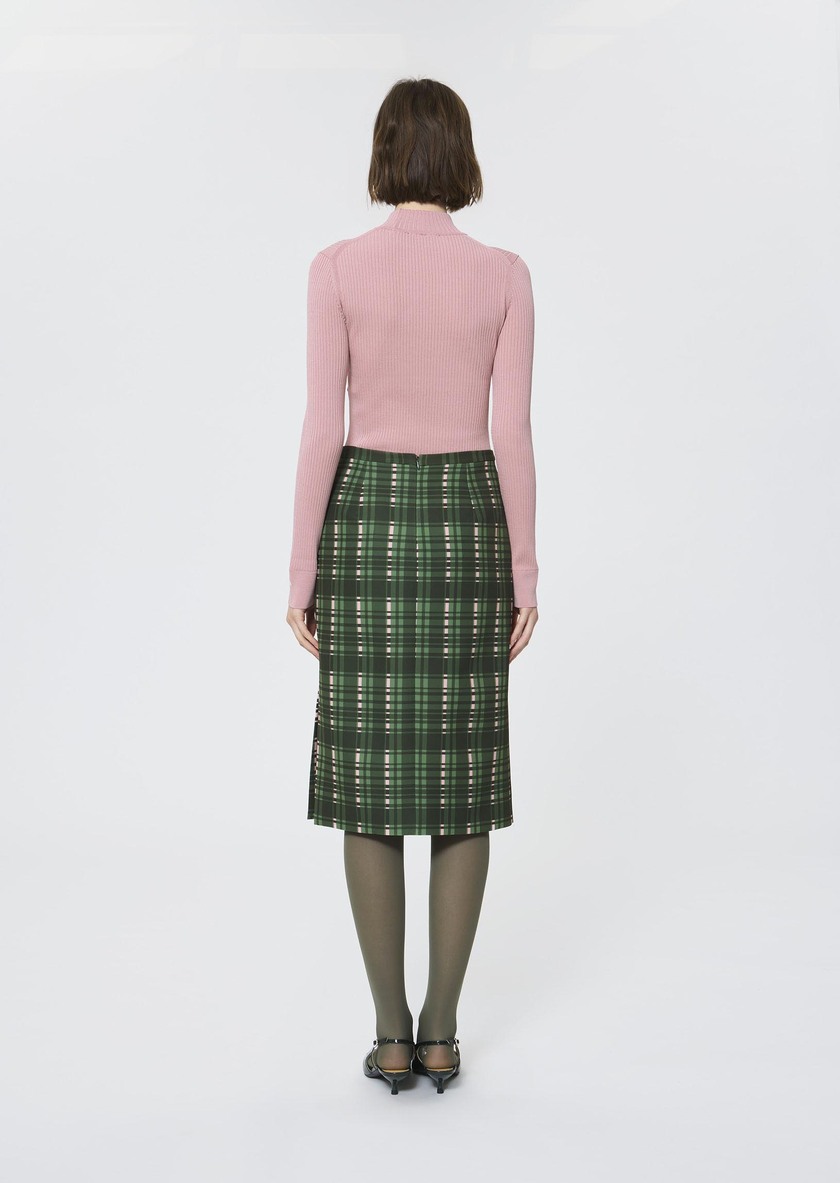 Jaden skirt green with a tartan check Cactus TARA JARMON US