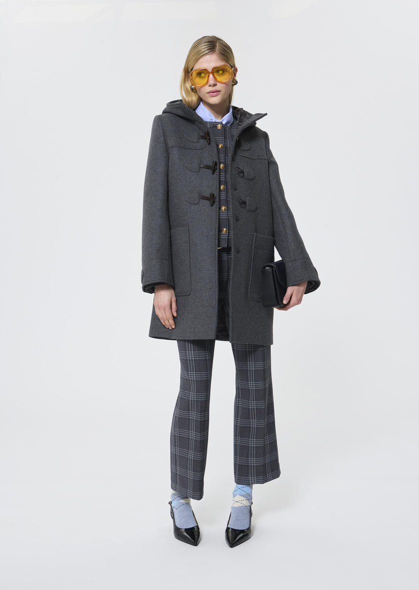 Manoelli Coat grey woolen cloth Grey TARA JARMON US