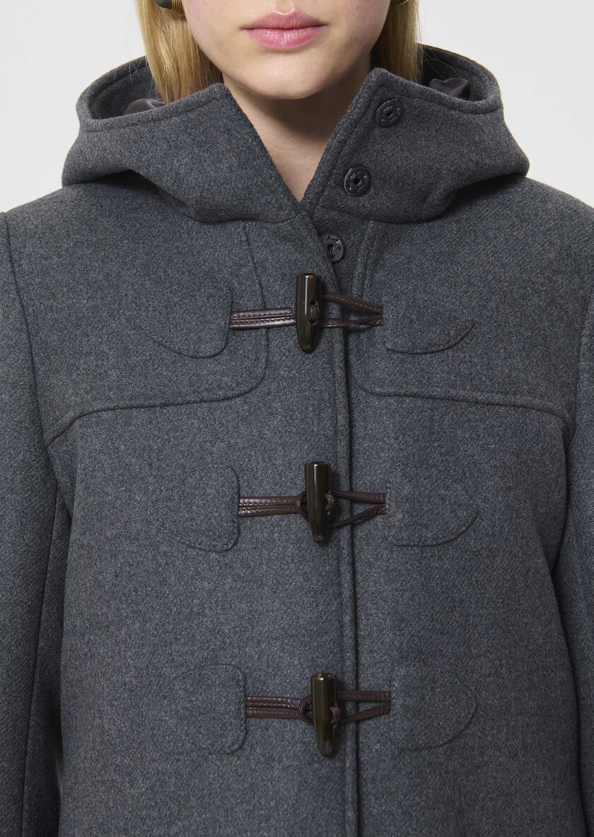 Manoelli Coat grey woolen cloth Grey TARA JARMON US