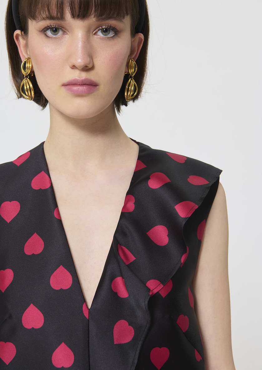 Rumba Dress black with heart print Black TARA JARMON US
