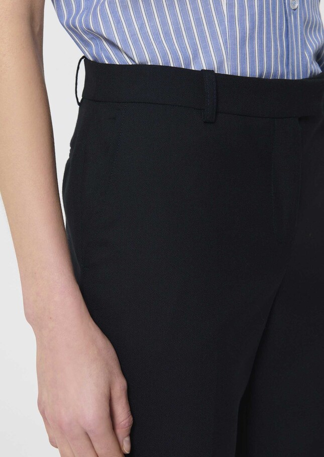 Poupee Pants midnight blue in cold wool Night TARA JARMON US