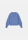 Paz sweater sky blue in wool and alpaca Almond, Black, Blush, Horizon, Lemon yellow, Night, Off-white, Old pink TARA JARMON US