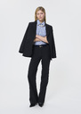 Poupee Pants midnight blue in cold wool Night TARA JARMON US