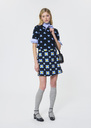 Jessy Skirt midnight blue floral print Night TARA JARMON US