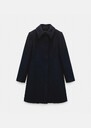 Madeline coat midnight blue woolen cloth Night TARA JARMON US