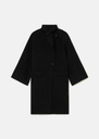 Mocca Coat black double-sided wool Black TARA JARMON US