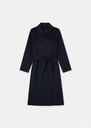 Martino Coat midnight blue double-faced wool Night TARA JARMON US