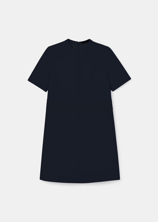 Blue double canvas dress Royce Night TARA JARMON US