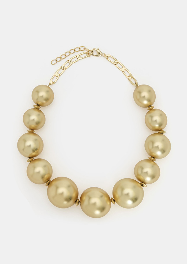Belladonna Necklace golden with large pearls Gold TARA JARMON US