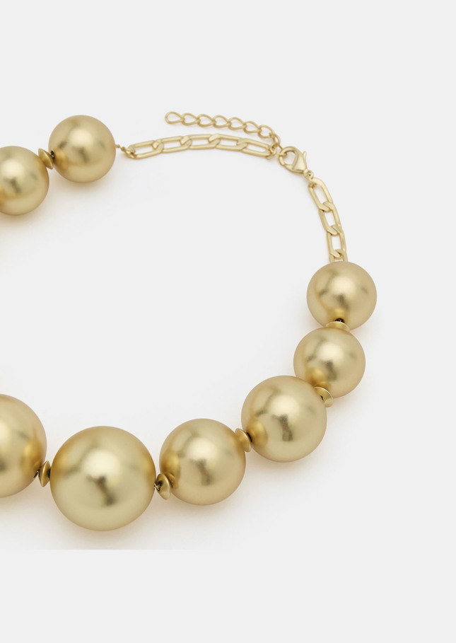 Belladonna Necklace golden with large pearls Gold TARA JARMON US