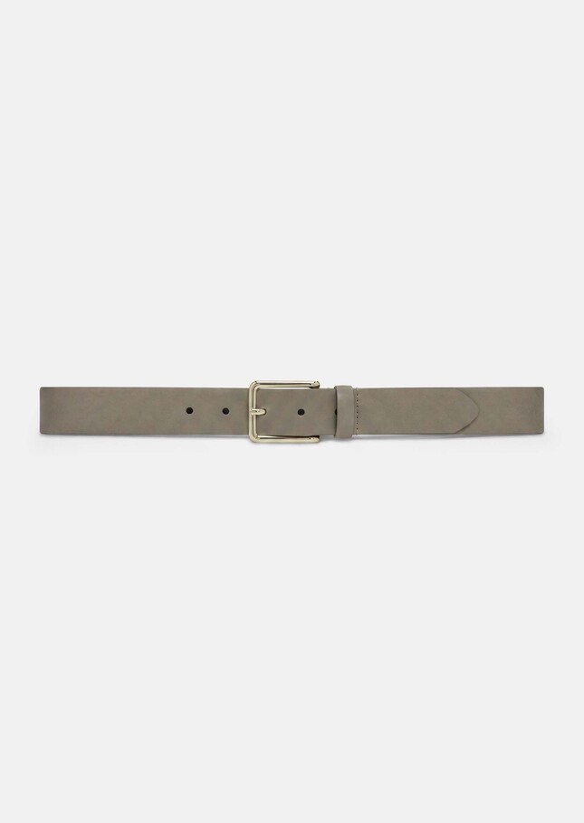Louise Belt ecru smooth leather Craie TARA JARMON US