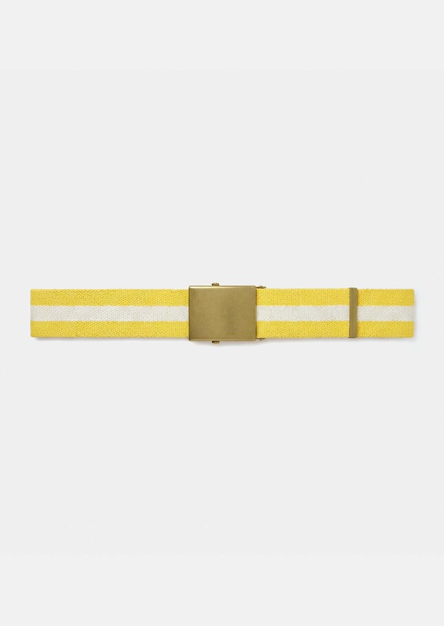 Lucas Belt yellow with stripes Mimosa TARA JARMON US