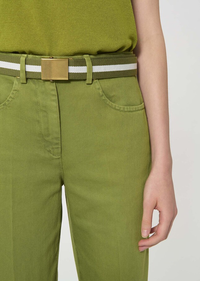 Lucas Belt green with stripes Pomme TARA JARMON US