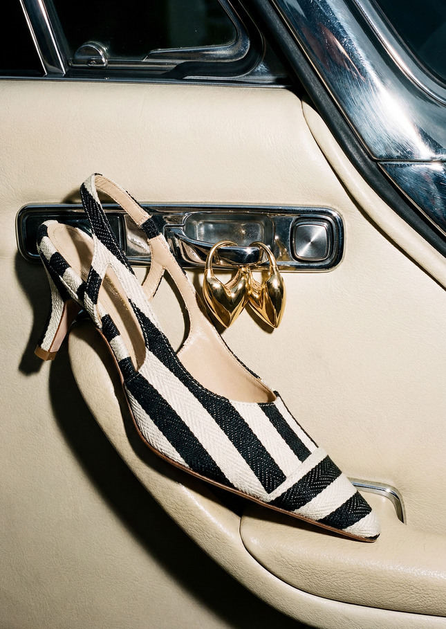 Ketty pumps navy blue stripes Night TARA JARMON US