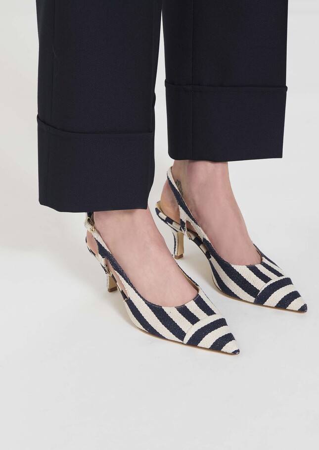 Ketty pumps navy blue stripes Night TARA JARMON US