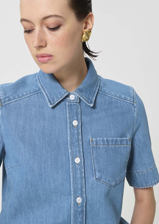 Cruz Shirt blue denim Denim TARA JARMON US