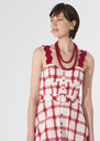Betty Necklace red with large pearls Cerise, Green, Horizon TARA JARMON US