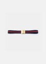 Lucas Belt navy blue stripes Night TARA JARMON US