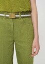 Lucas Belt green with stripes Pomme TARA JARMON US