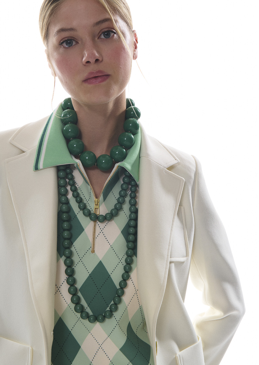 Betty Necklace green with large pearls Green TARA JARMON US