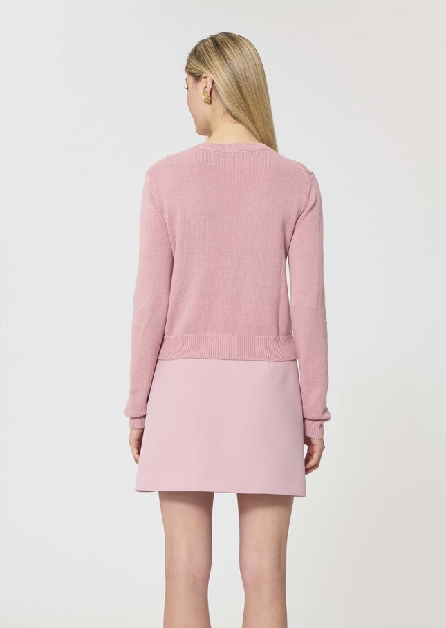Gaia Vest pale pink cotton Blush TARA JARMON US