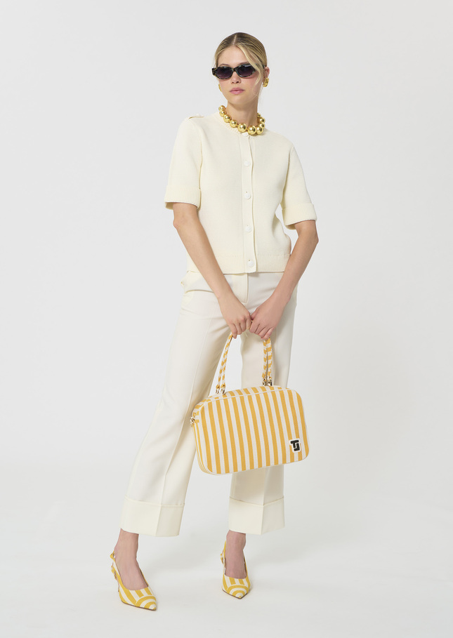 Gisèle Vest ecru cotton Off-white TARA JARMON US